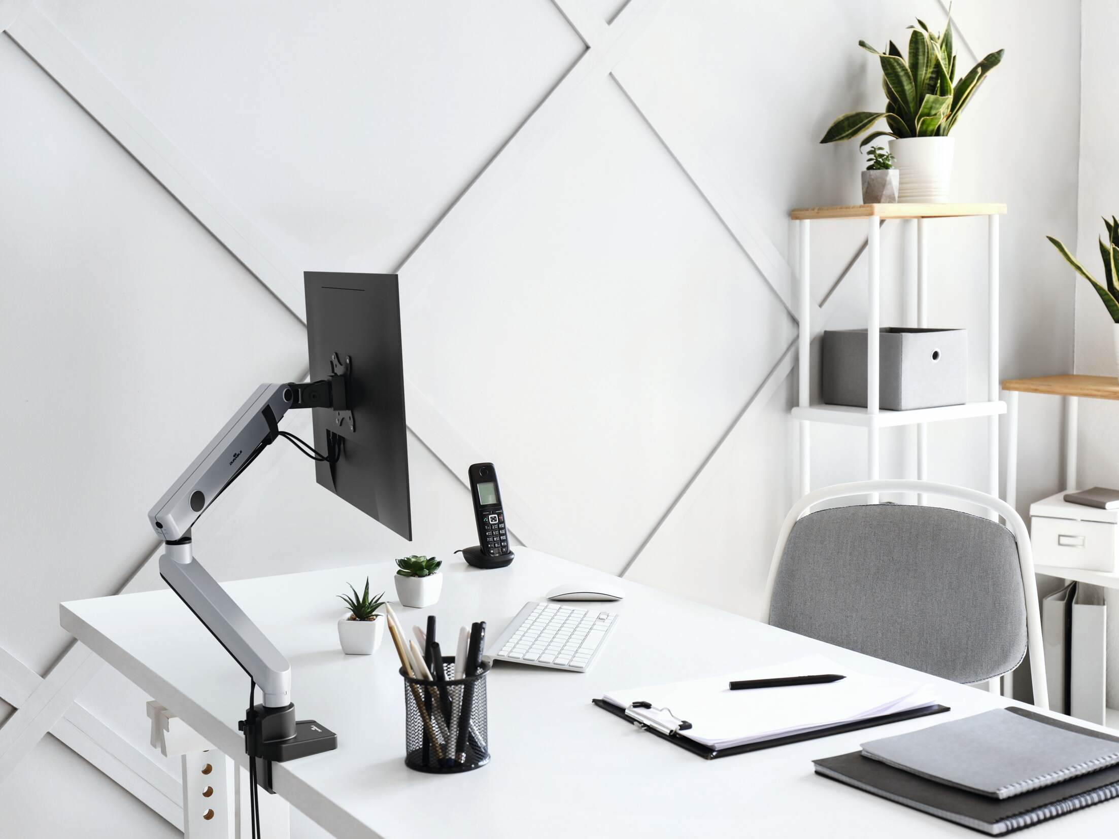 DURABLE SELECT PLUS Monitorhalterung Silber