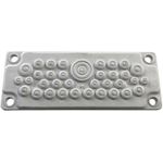 RESISTER Vorgeprägte Kabeleinlass-Gummimembran für IP-Wandschränke - 35 verschiedene Prägungen (90RRWVIPKE3)