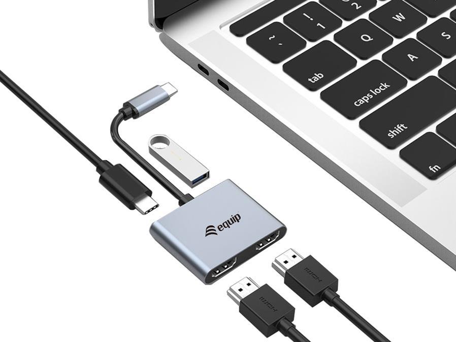 Equip 133484 Schnittstellen-Hub USB 3.2 Gen 1 (3.1 Gen 1) Type-C 5000 Mbit/s Silber (133484)