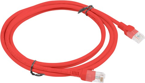 Lanberg PCU5-10CC-0200-R Netzwerkkabel 0,2 m Cat5e U/UTP (UTP) Rot (PCU5-10CC-0200-R)