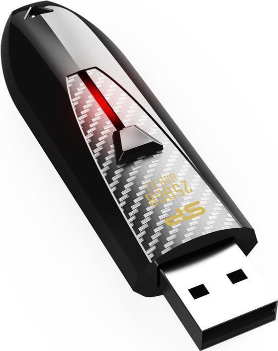 Silicon Power Blaze B25 USB-Stick 128 GB USB Typ-A 3.2 Gen 1 (3.1 Gen 1) Schwarz (SP128GBUF3B25V1K)