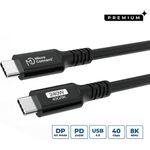 MicroConnect USB-C to cable Premium 240W 40Gbps USB4 (USB4CC015-240W)