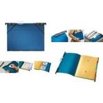 LEITZ Mobile Ordnungs-Hängemappe "Divide-It-Up", A4, blau Kombination aus Hängemappe und Ordnungsmappe, mit 6 Fächern (1890-00-35)