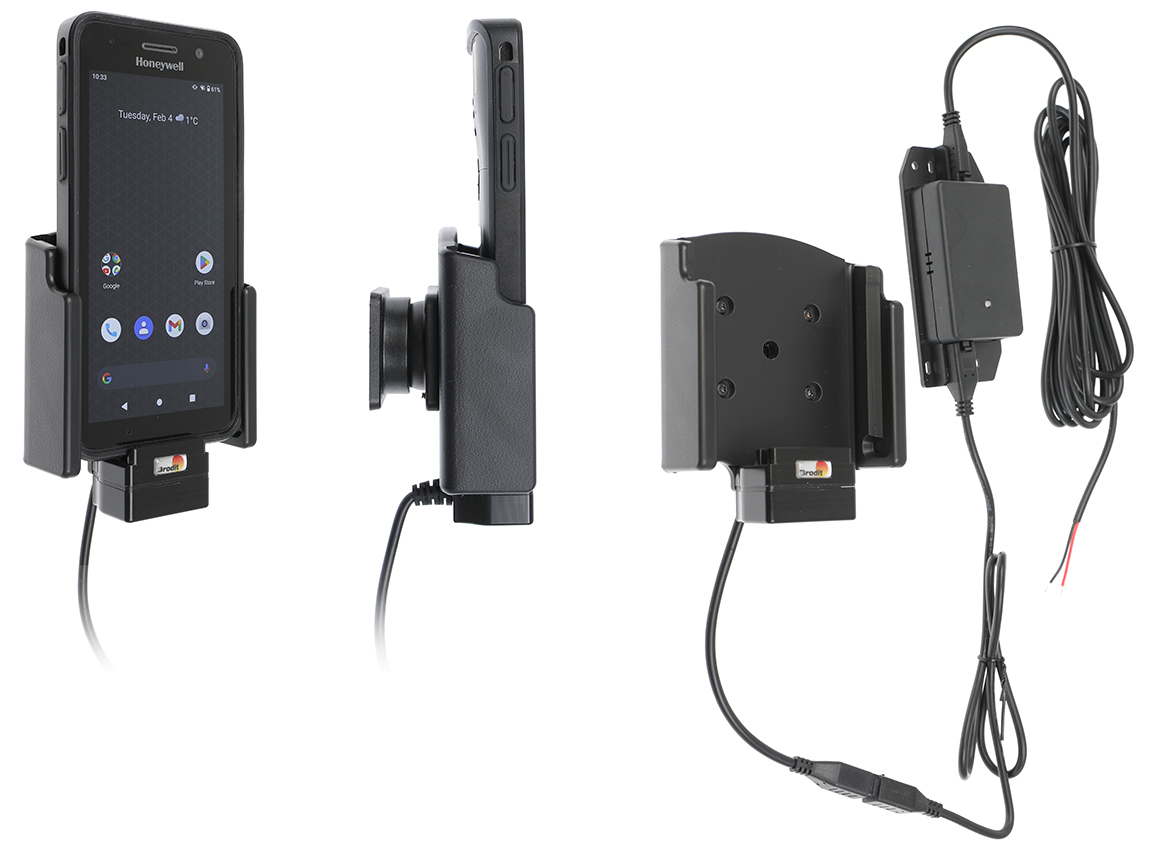 Brodit 713420 Aktive Halterung Pogo-Pin Schwarz