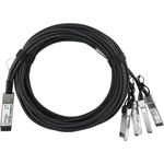 Dell EMC DAC-Q28-4S28-25G-2M kompatibles Breakout Direct Attach Kabel (DAC) als passive 100 Gigabit zu 4x25 Gigabit Twinaxial Kupfer Variante, mit QSFP28 auf 4xSFP28 Verbindung, für den Anschluss von Hardware in Racks und über benachbarte Racks hinweg. Bl (DAC-Q28-4S28-25G-2M-BL)