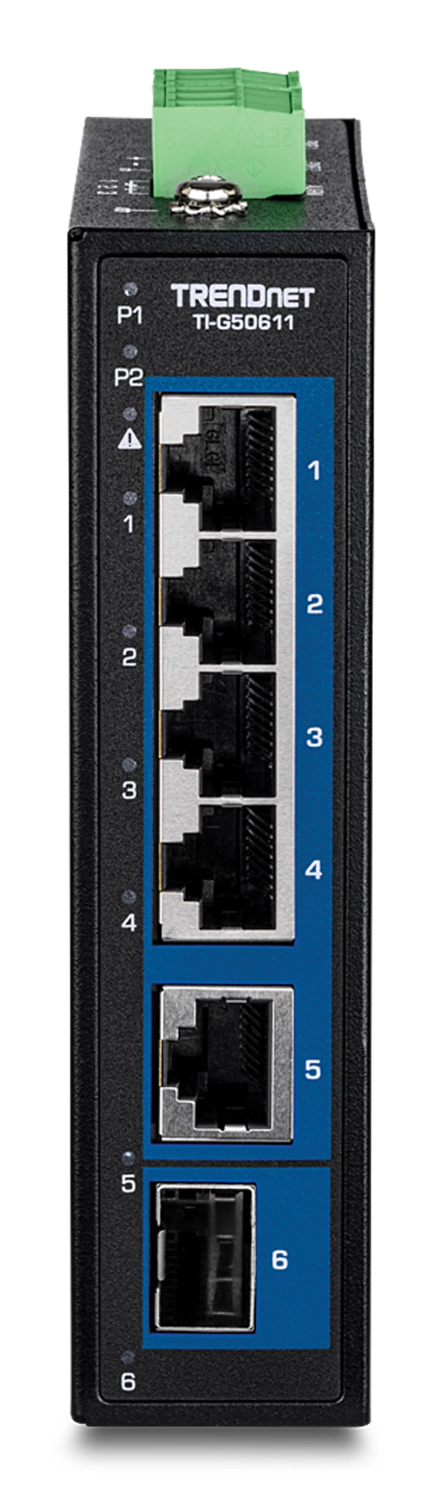 TRENDnet TI-G50611 6-Port Industrie-Switch 2.5G/10G Schwarz