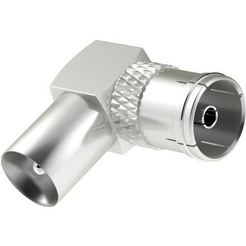 Hama Antennen-Adapter, Koax-Stecker Koax-Kupplung, 90° 00205202