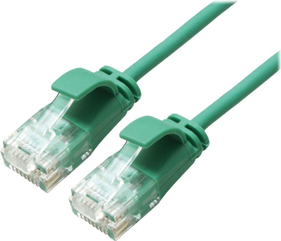ROLINE GREEN UTP Patchkabel Kat.6A (Class EA), LSOH, slim, grün, 1,5 m (21.44.3934)