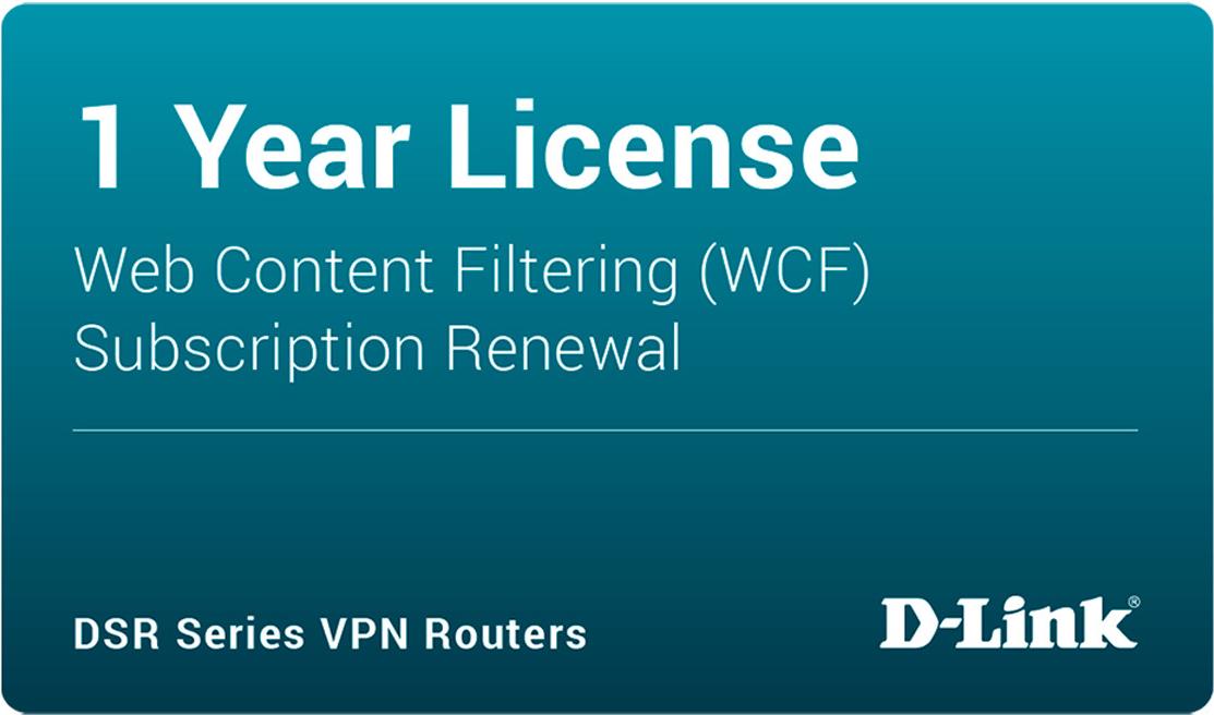 D-Link Web Content Filtering (DSR-250-WCF-12-LIC)