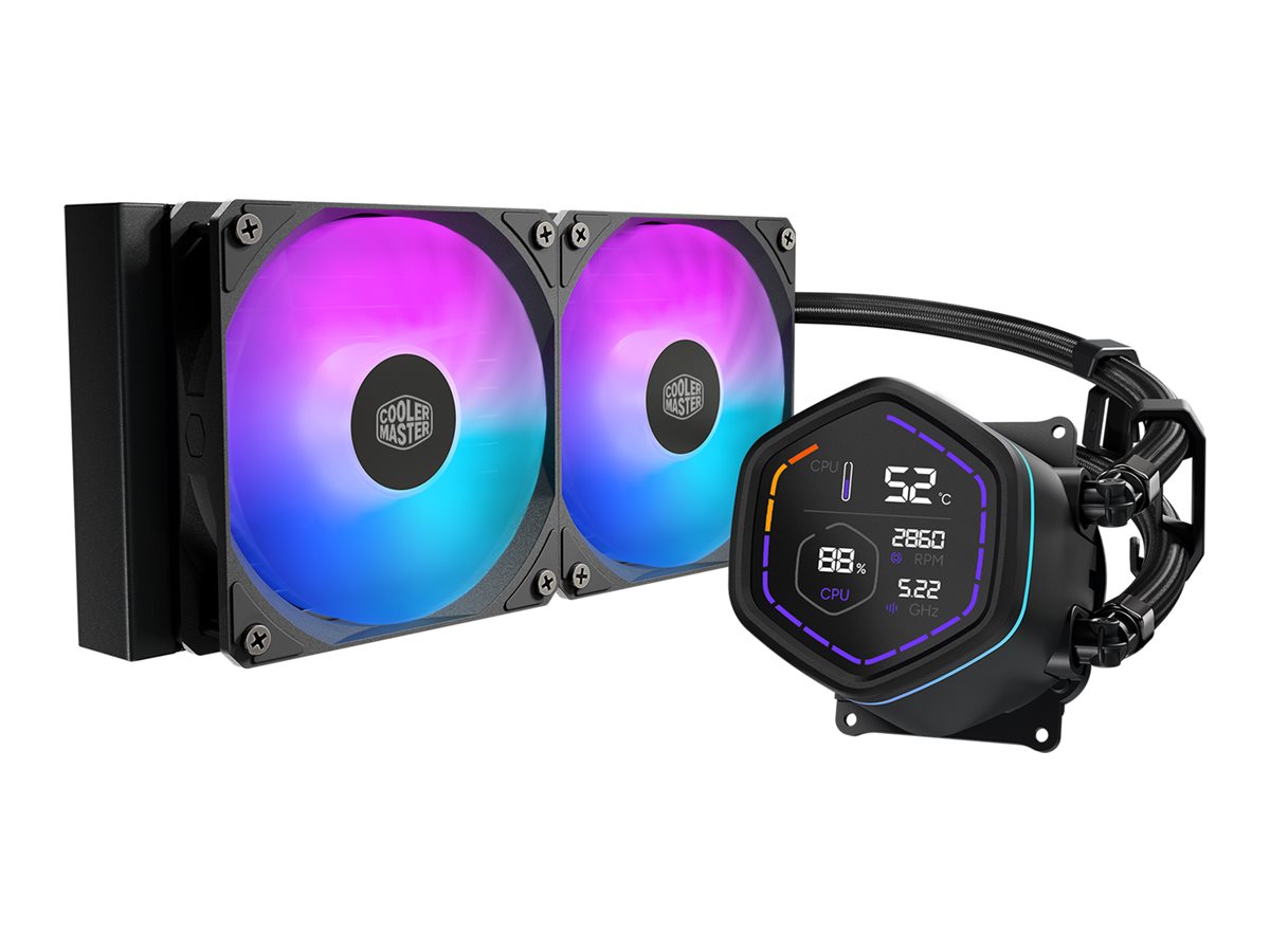 Cooler Master MasterLiquid Core Nex 240 ARGB Prozessor-Flüssigkeitskühlsystem Schwarz
