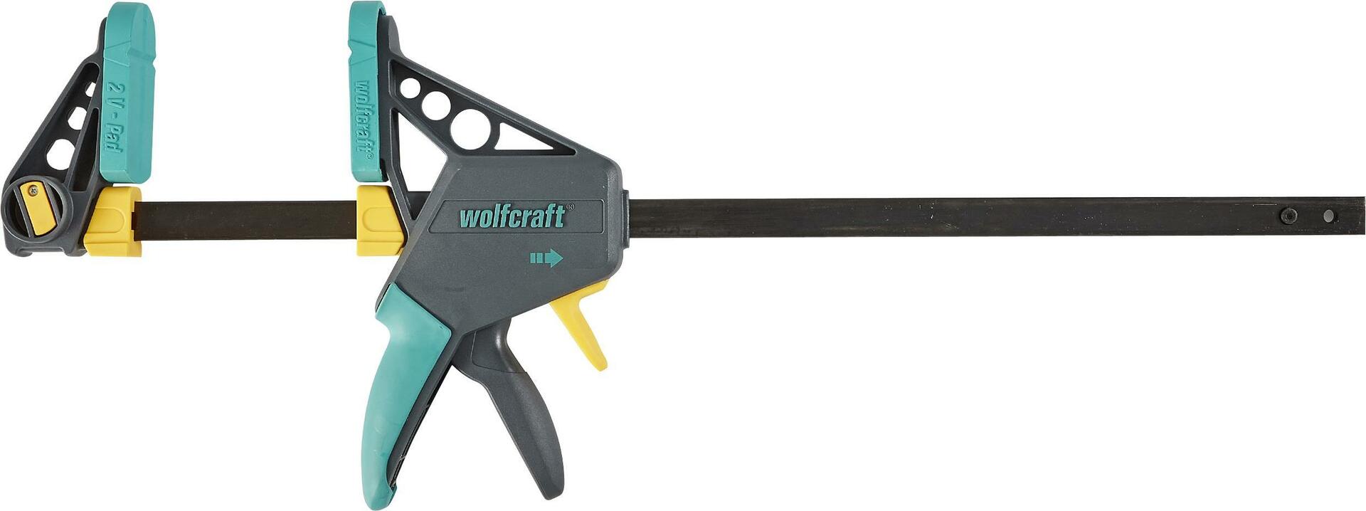 Wolfcraft EHZ Einhandzwinge PRO100/450mm 3032000 Spann-Weite (max.):450 mm Ausladungs-Maße:100 mm