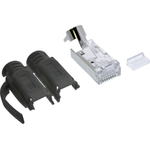 InLine Crimpstecker Cat.6A RJ45 geschirmt - 3-teilig schwarz 100er Pack (76016S)