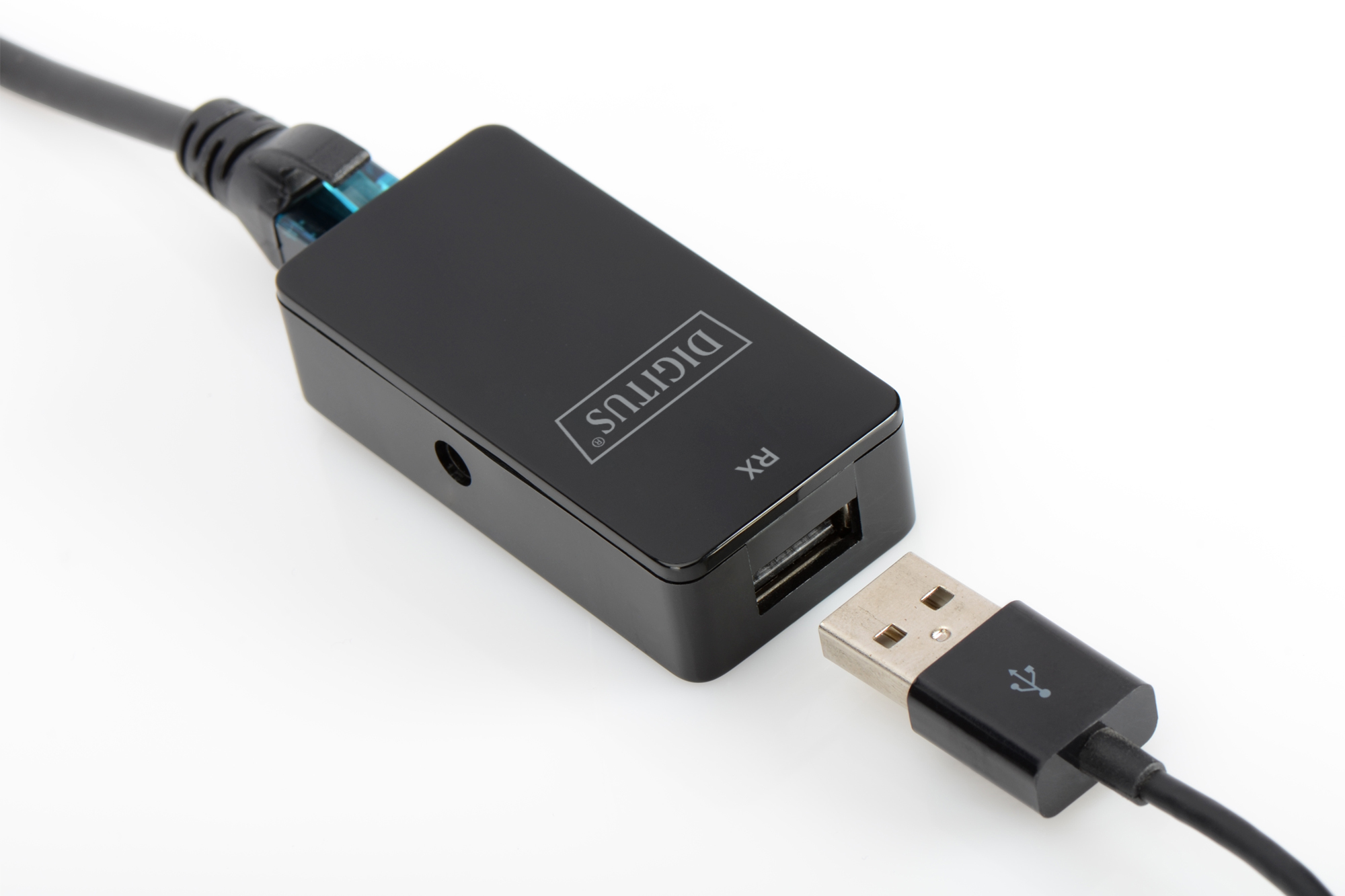 DIGITUS DA-70141 USB-Extender USB 2.0 über Cat5/5e/6 bis 50 m Schwarz