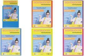 PAGNA Präsentations-Sichtbuch "School", DIN A4, sortiert mit ganzseitiger Fronttasche mit Einreißschutz, Einband aus - 8 Stück (21013-00)