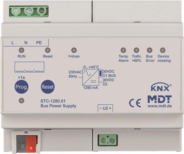 MDT STC-1280.01 Busspa.vers. m. Diagnose 8TE,REG,1280mA (STC-1280.01)