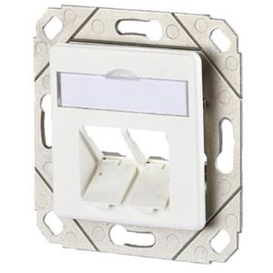 BTR E-DAT modul UPk-Dose 8/88 Cat.6, r-ws, unbestueckt unbestueck f. E-DAT Module, reinweiss (1309151102-E)