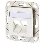 BTR E-DAT modul UPk-Dose 8/88 Cat.6, r-ws, unbestueckt unbestueck f. E-DAT Module, reinweiss (1309151102-E)