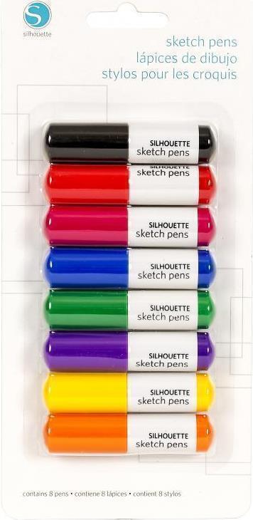 Silhouette SILH-PEN-START-3T. Druckfarben: Schwarz, Blau, Grün, Orange, Pink, Violett, Rot, Gelb, Kompatibilität: Silhouette Portrait Silhouette CAMEO (original) Silhouette CAMEO 2 Silhouette CAMEO 3 Silhouette... (SIL-PEN-START-3T)