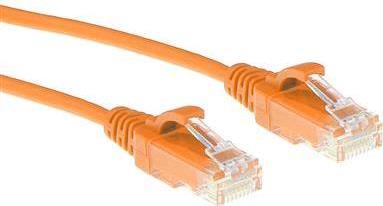 ACT Orange 2 meter LSZH U/UTP CAT6 datacenter slimline patch cable snagless with RJ45 connectors (DC9102)