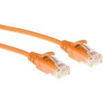ACT Orange 2 meter LSZH U/UTP CAT6 datacenter slimline patch cable snagless with RJ45 connectors (DC9102)