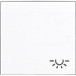 Jung Abdeckung Symbolwippe "Licht" A 500, A creation, A plus Alpinweiß A590LWW (A590LWW)