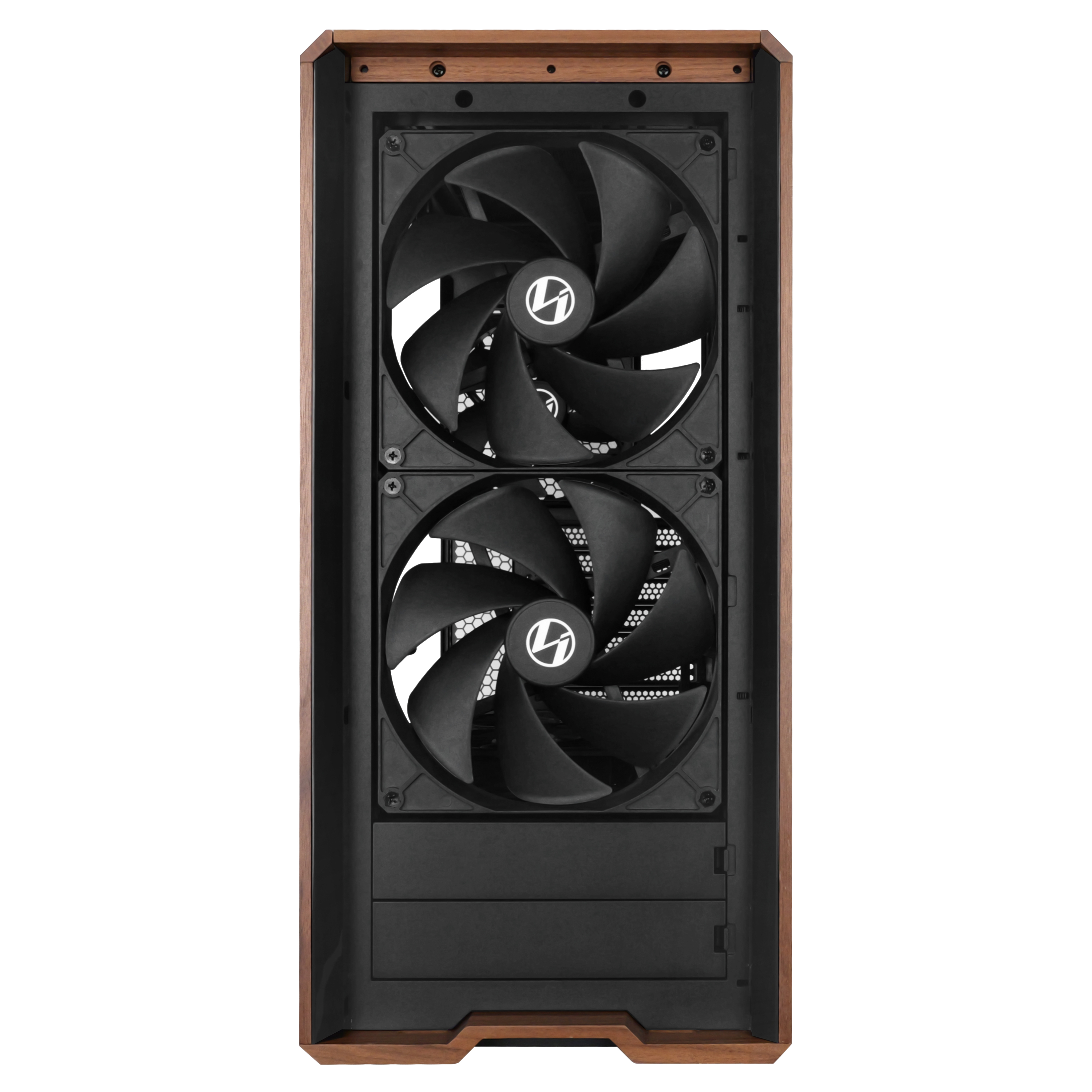 Lian Li Lancool 217 Midi-Tower ATX PC-Gehäuse Tempered Glass Schwarz/Holz