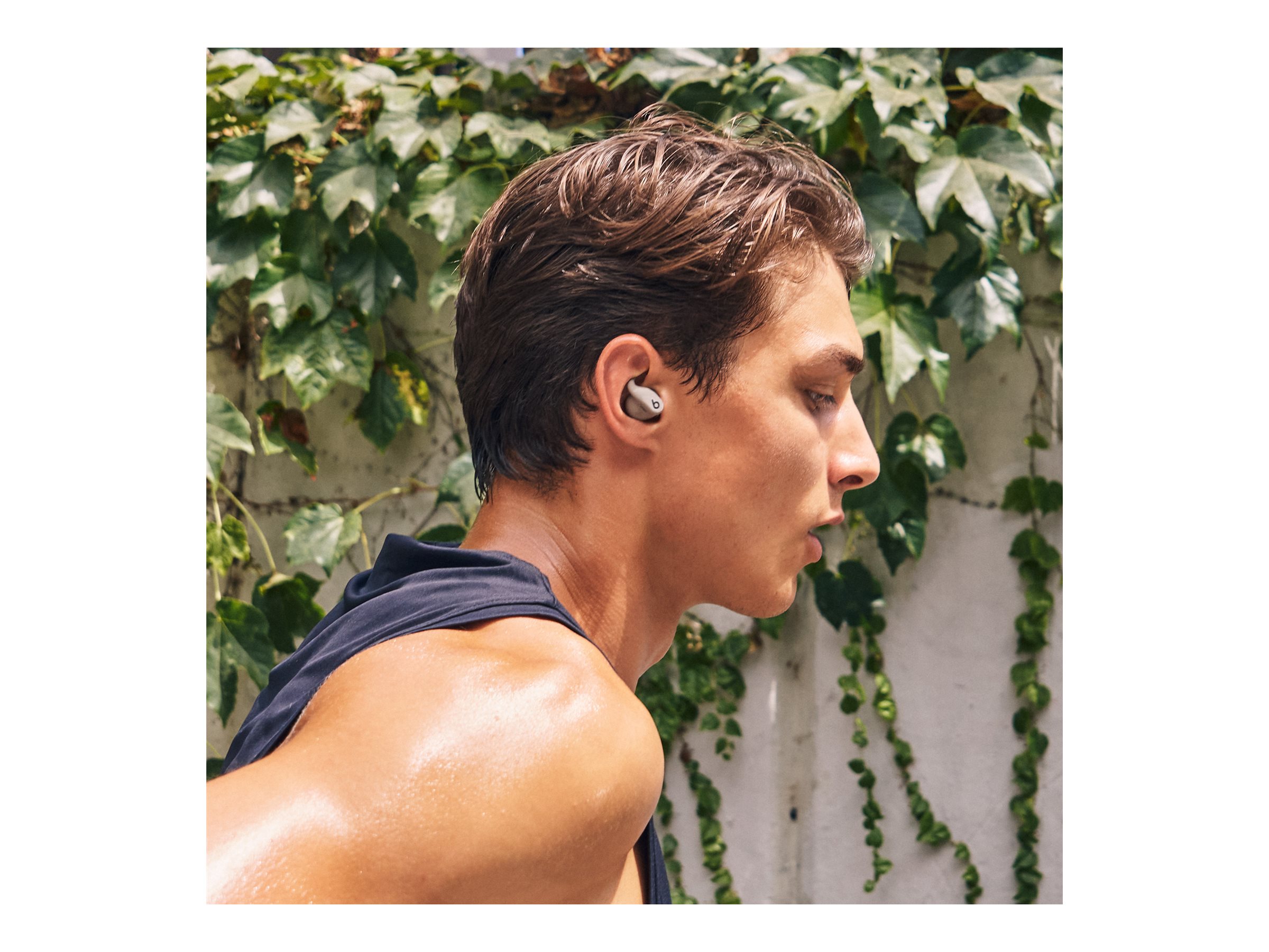 Powerbeats Fit - Kabellose Fitness In-Ear Kopfhörer mit sicherem Sitz - Gravelgrau