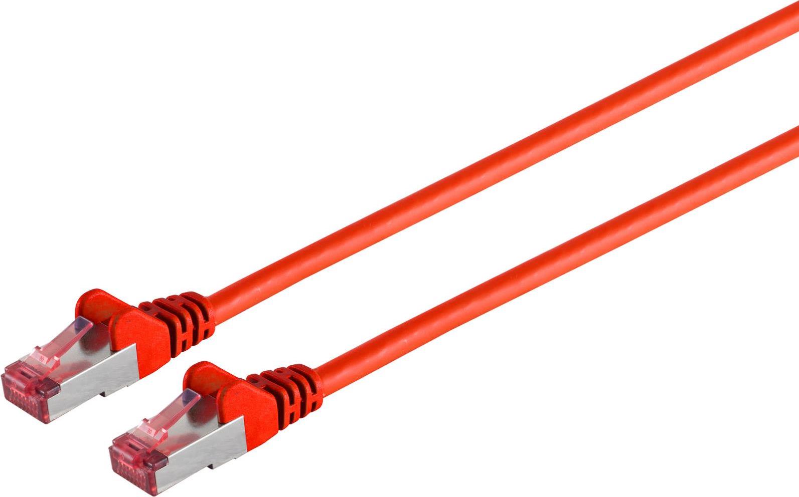 S/CONN maximum connectivity Netzwerkkabel-Patchkabel, cat 6A, S/FTP, PIMF, Halogenfrei, GHMT-ZERTIFIZIERT, rot, 10,0m (75720-AR)