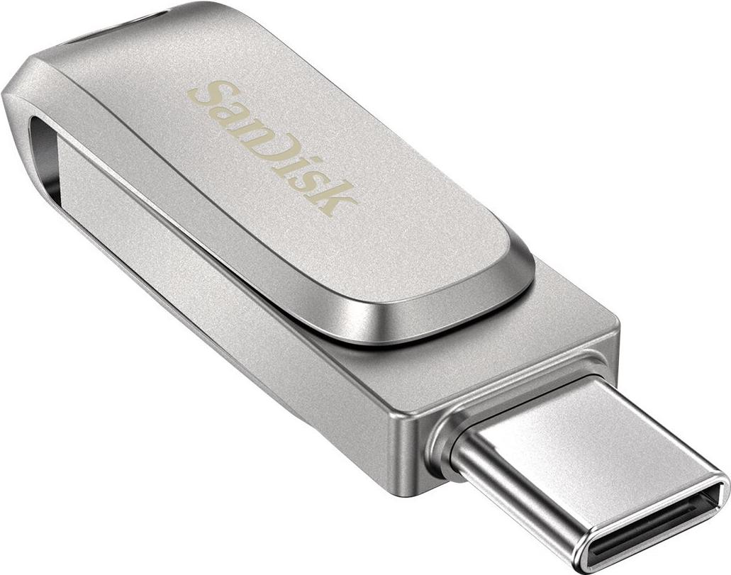 SanDisk Ultra Dual Drive Luxe USB-Flash-Laufwerk 128 GB USB 3.1 Gen 1 USB-C Silber