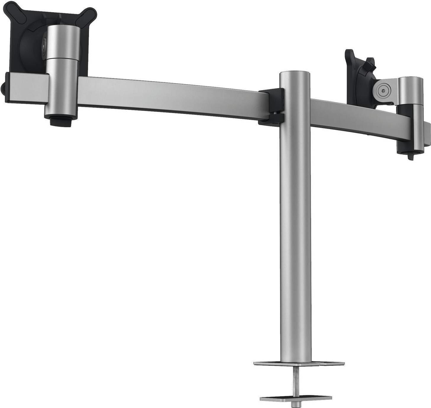 DURABLE Monitor Halterung PRO für 2 Monitore 21"–27" 8 kg Silber