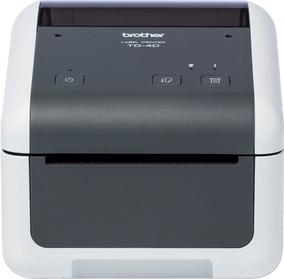 BROTHER Fast 4-inch direct thermal printer with 203dpi and network-ready performance. 203dpi Æ Direct Thermal Æ USB Æ Serial Æ Ethernet (TD4425DNXX1)