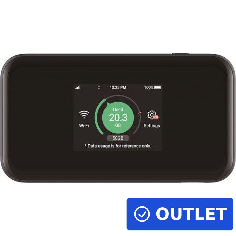 ZTE MU5001 HyperMobile 5G Router - 3.8 Gbps, Wi-Fi 6, 4500mAh, Touchscreen, Schwarz (MU5001) (geöffnet)