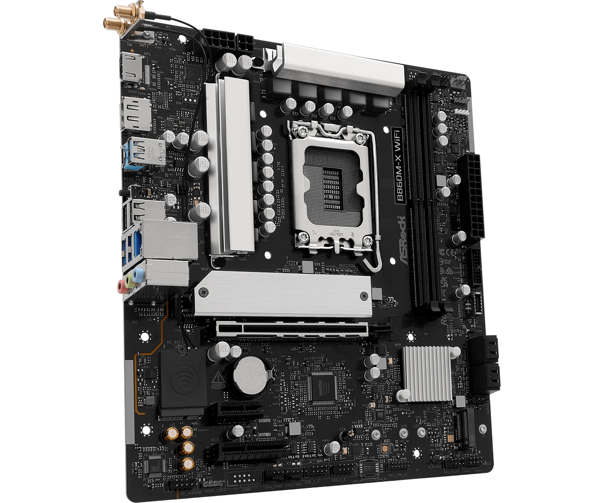 ASRock B860M-X WiFi Intel B860 LGA 1851 mATX Mainboard DDR5 Schwarz