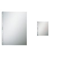 LEITZ Prospekthülle extrastark, A4, PP, genarbt, 0,13 mm oben offen, dokumentenecht, Lochung: 80-80-80 mm (4740-00-03)