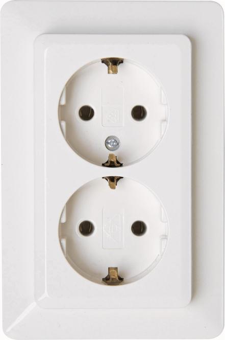 Kopp Schuko-Steckdose 2f 16A 917213007 Obj.2002 arktis-weiß 1 (917213007)