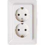 Kopp Schuko-Steckdose 2f 16A 917213007 Obj.2002 arktis-weiß 1 (917213007)