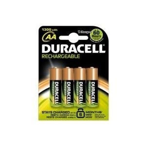 DURACELL Rechargeable - Batterie 4 x AA NiMH 1300 mAh (DUR039247)