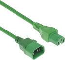 ACT Powercord C14 - C15 green 1.5 m (AK5394)