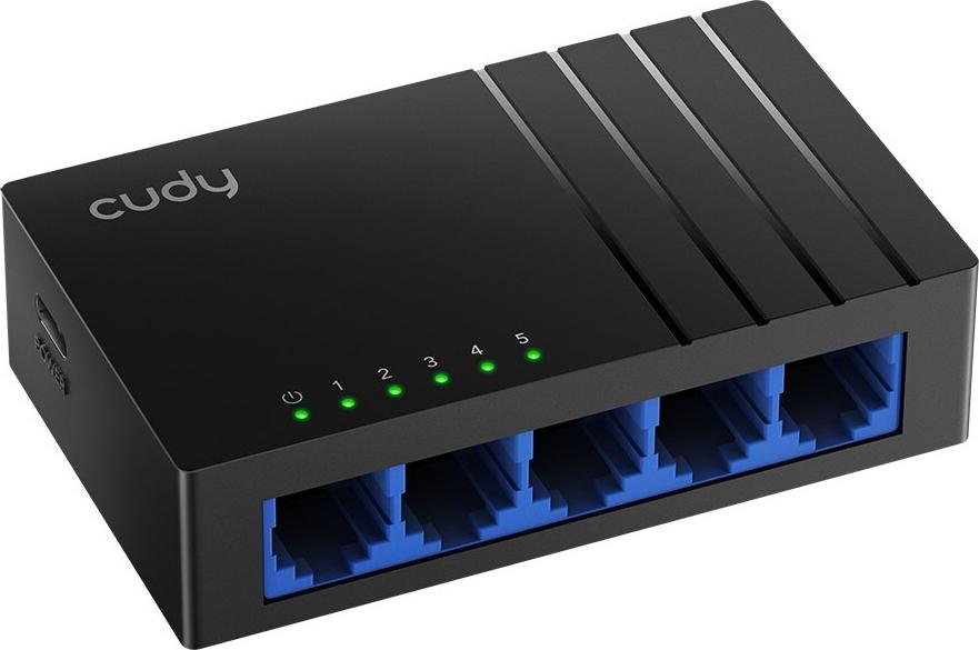 Cudy GS105D Gigabit Ethernet Switch 5 Ports Schwarz