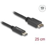 Delock 85528 USB 3.1 E Key A 20 Pin Stecker zu C Stecker 25 cm (85528)
