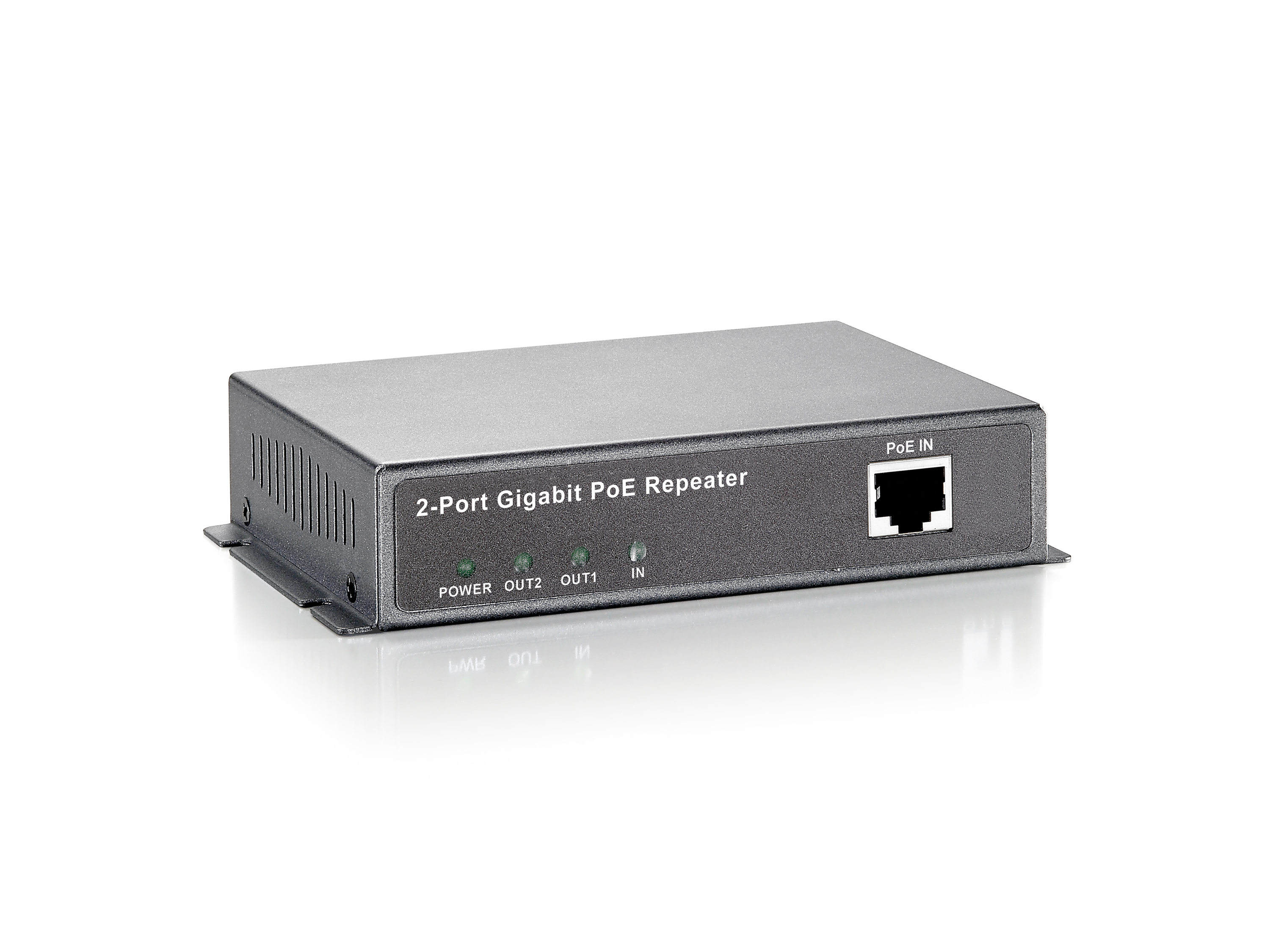 LevelOne POR-0122 2-Port Gigabit PoE Repeater Schwarz