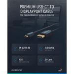 USB-C to DP Cable. M/M. Blue. 1.0m (44931)