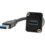 EXSYS GmbH D-Typ Kabel-Adapter USB-A Buchse zu Stecker, USB 3.2 Gen 1, 20 cm (EX-49164)