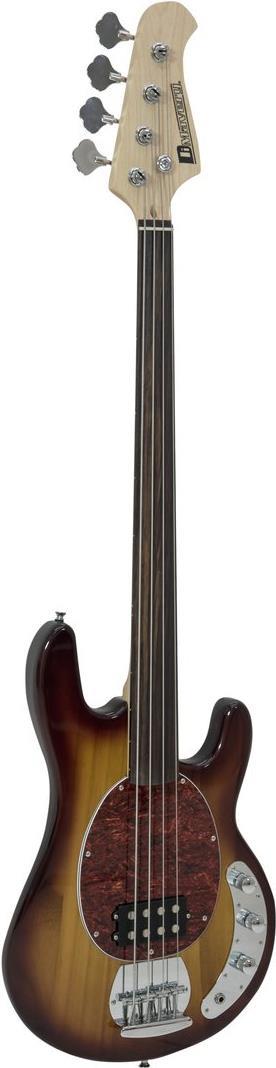 DIMAVERY MM-501 E-Bass, fretless, tobacco (26222080)