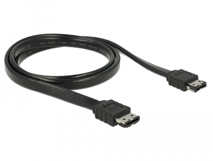 Delock eSATA-Kabel 1 m Schwarz