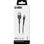 SBS TECABLEUSBIP589K USB Kabel 1 m USB 2.0 USB A Lightning Schwarz (TECABLEUSBIP589K)