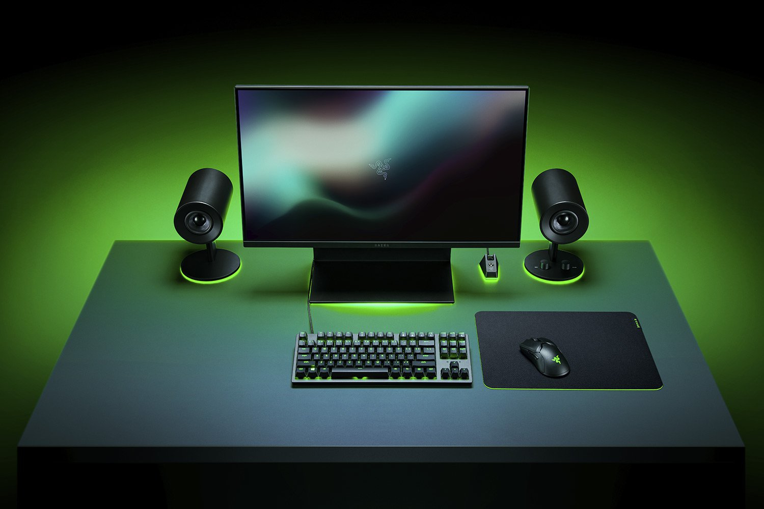 Razer Gigantus V2 3XL Gaming-Mauspad 120 × 55 cm Schwarz, Grün