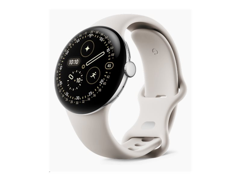 Google Pixel Watch 4 41 mm Wear OS 6.0 GPS 32 GB Silber