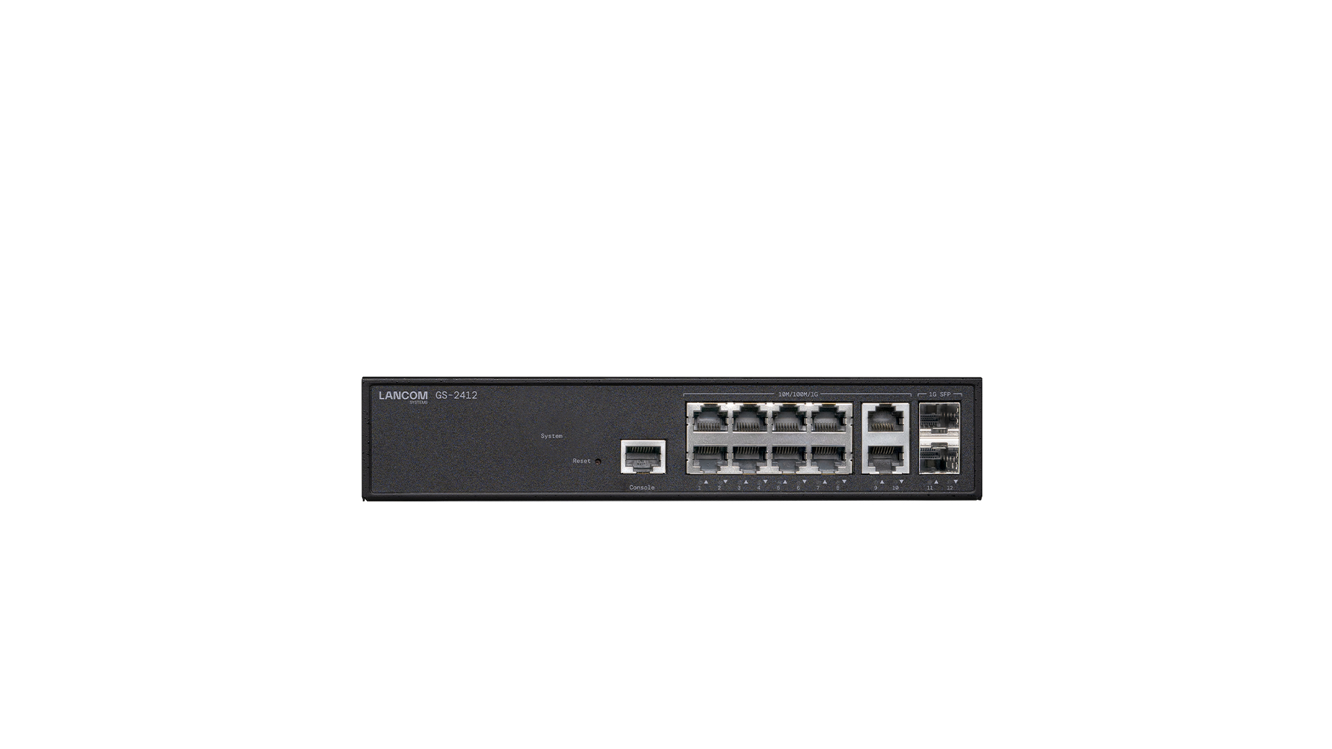 LANCOM GS-2412 Managed Switch 12 Ports Schwarz