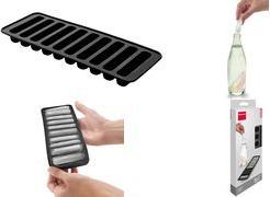 metaltex Eiswürfelform, Silikon, für 10 Eissticks, schwarz für Eissticks in 70 x 15 mm, passen auch durch schmale - 1 Stück (253538001)